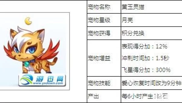 天天酷跑宠物大全